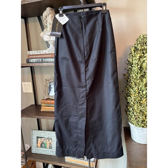 Adriana Degreas Cotton Blend Maxi Skirt Black Womens Size Small - Picture 7 of 10
